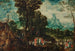 Johannes der Täufer predigt in der Wüste mit der Taufe Christi im Hintergrund - Herri met de Bles — Ansicht des Kunstwerks