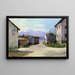 Rue de Village à Gstadt le Matin - Hiasl Maier-Erding — gerahmtes Bild an der Wand
