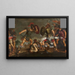 Horatius Coclès am Sublicius-Brücke - Hieronymus Francken II — gerahmtes Bild an der Wand