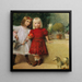 Hilda und Franzi von Matsch, die Kinder des Künstlers - Franz von Matsch — gerahmtes Bild an der Wand