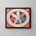 Evolution Nr. 15 Gruppe IV Die Sterne mit sieben Spitzen - Hilma af Klint — gerahmtes Bild an der Wand