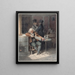 La lecture de la Gazette - Hippolyte Bellangé — gerahmtes Bild an der Wand