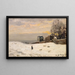 Schneefall in Montmartre - Hippolyte Camille Delpy — gerahmtes Bild an der Wand