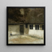 Ecken eines Bauernhofs - Vilhelm Hammershøi — gerahmtes Bild an der Wand