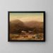In das Tal des Housatonic - Homer Dodge Martin — gerahmtes Bild an der Wand