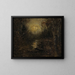 Reflet der Mondscheibe auf dem Wasser - Homer Dodge Martin — gerahmtes Bild an der Wand