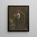 Sammler von Druckgrafiken - Honoré Daumier — gerahmtes Bild an der Wand
