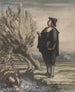 Der Schulmeister und das ertrinkende Kind - Honoré Daumier — Ansicht des Kunstwerks