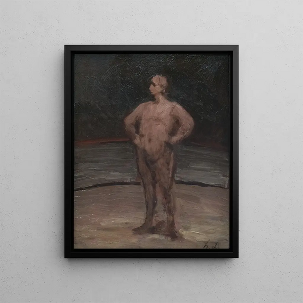 Der Kämpfer - Honoré Daumier — gerahmtes Bild an der Wand
