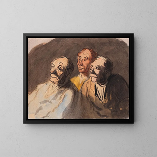 Honor Daumier - Trois spectateurs.webp