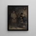 Ein Raum aus dem Warteraum - Honoré Daumier — gerahmtes Bild an der Wand
