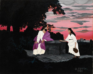 Horace Pippin - Christ and the Woman of Samaria.webp