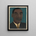 Selbstporträt II - Horace Pippin — gerahmtes Bild an der Wand