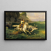 Ein römischer Hirte, der Vieh führt - Horace Vernet — gerahmtes Bild an der Wand