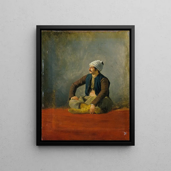 Ein Händler im Osten - Horace Vernet — gerahmtes Bild an der Wand