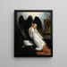 La Mort et la Jeune Fille - Horace Vernet — gerahmtes Bild an der Wand