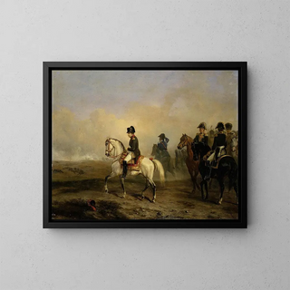 Horace Vernet - Keizer Napoleon I en zijn staf te paard.webp