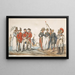 Offiziere englischer und französischer diskutieren - Horace Vernet — gerahmtes Bild an der Wand