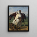Der Löwenjäger - Horace Vernet — gerahmtes Bild an der Wand