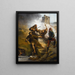Der Sitz von Saragossa - Horace Vernet — gerahmtes Bild an der Wand