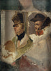Studien von Köpfen für Die Barriere von Clichy Verteidigung von Paris am 30. März 1814 - Horace Vernet — gerahmtes Bild an der Wand