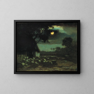Horatio Walker - Sheepyard Moonlight.webp