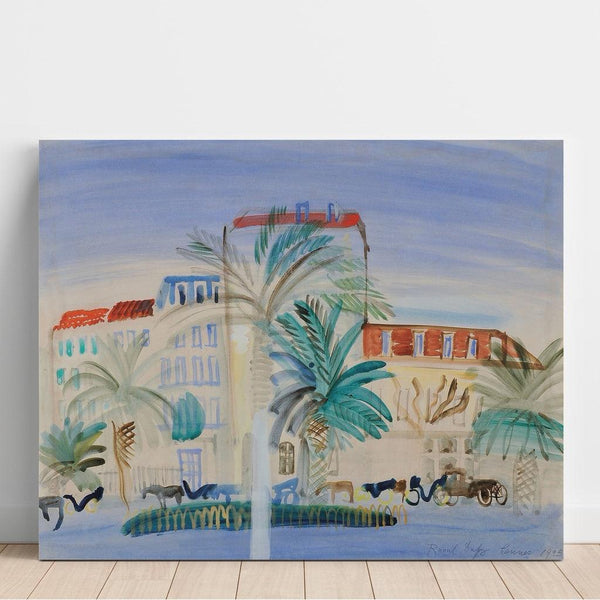 Reproduktion des Gemäldes Hôtel à Cannes - Raoul Dufy