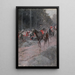 La Retraite de Washington de Great Meadows - Howard Pyle — gerahmtes Bild an der Wand