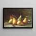 Birnen - Hubert Bellis — gerahmtes Bild an der Wand