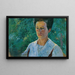 Portrait eines jungen Mädchens - Hubert Landa — gerahmtes Bild an der Wand