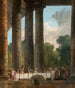 Ein Bankett in den Ruinen eines Tempels - Hubert Robert — Ansicht des Kunstwerks
