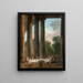 Ein Bankett in den Ruinen eines Tempels - Hubert Robert — gerahmtes Bild an der Wand