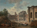 Zerstörung des Schlosses von Meudon - Hubert Robert — Ansicht des Kunstwerks