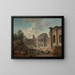 Zerstörung des Schlosses von Meudon - Hubert Robert — gerahmtes Bild an der Wand