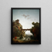 Vue fantastique sur Tivoli - Hubert Robert — gerahmtes Bild an der Wand