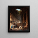 Einsiedler im Kolosseum - Hubert Robert — gerahmtes Bild an der Wand