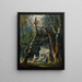 La Promenade solitaire - Hubert Robert — gerahmtes Bild an der Wand