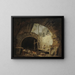 Das Verstoß gegen die Königsgräber in der Basilika Saint-Denis im Oktober 1793 - Hubert Robert — gerahmtes Bild an der Wand