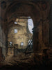 Die Kapelle der Sorbonne mit dem Gewölbe des eingestürzten Kirchenschiffs - Hubert Robert — Ansicht des Kunstwerks