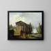 Le temple antique - Hubert Robert — gerahmtes Bild an der Wand