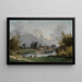 Landschaft im Park - Hubert Robert — gerahmtes Bild an der Wand