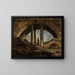 Fantasieansicht der römischen Stadt - Hubert Robert — gerahmtes Bild an der Wand