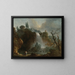 Die Wasserfälle von Tivoli - Hubert Robert — gerahmtes Bild an der Wand