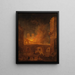 L'incendie de l'Hôtel-Dieu à Paris - Hubert Robert — gerahmtes Bild an der Wand