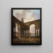 Der Landeplatz - Hubert Robert — gerahmtes Bild an der Wand