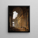 Le vieux temple - Hubert Robert — gerahmtes Bild an der Wand