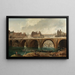 La Démolition des Maisons sur le Pont Notre-Dame à Paris - Hubert Robert — gerahmtes Bild an der Wand