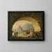 Vue d'antiquités sous une arche - Hubert Robert — gerahmtes Bild an der Wand