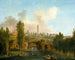 Ansicht des Parks von Mrville - Hubert Robert — Ansicht des Kunstwerks