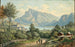 Vue du Monastère de Mondsee et du Drachenwand - Hubert Sattler — Ansicht des Kunstwerks